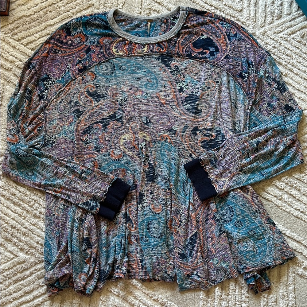 Free people Paisley Patterned Women's Top